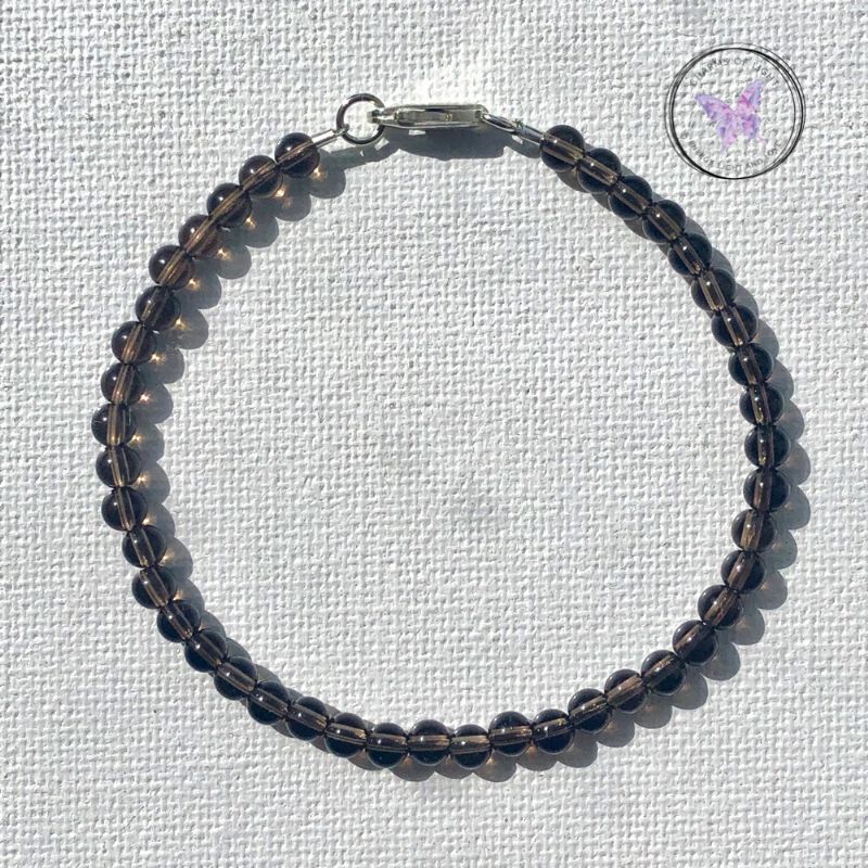 Smokey Quartz Beaded Bracelet